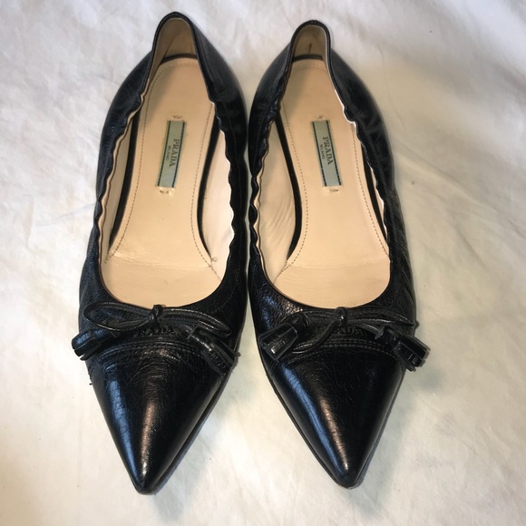 Prada Shoes Prada Milano Black Flats Womens Shoe Size 39 Poshmark
